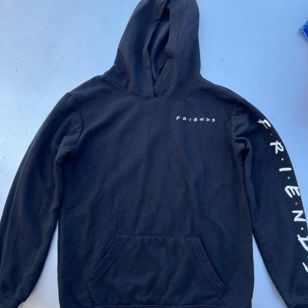 Classic Retro Kids’ F.R.I.E.N.D.S the TV Series Black Sweatshirt Hoodie LG